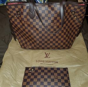 GM Ebene Tote and lipstick bag